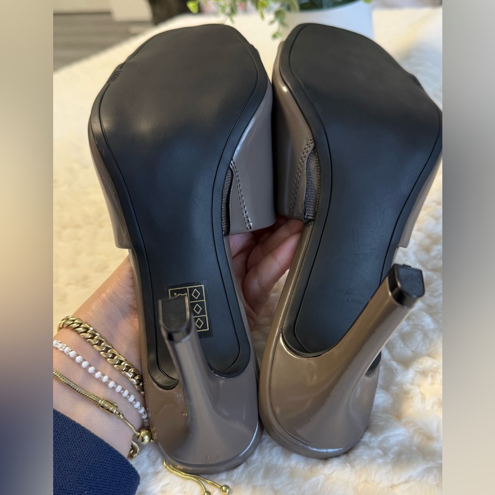 DKNY Women's Chocolate Brown Mules - Picture 14 of 14